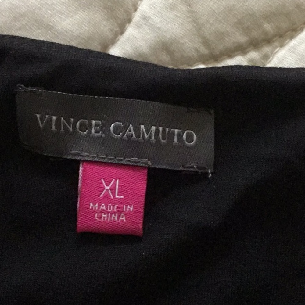 VINCE CAMUTO Top, BLACK, XL, EUC 3/4” sleeve